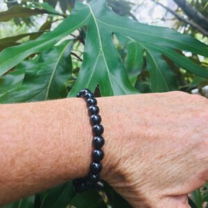 8mm Shungite bead bracelet